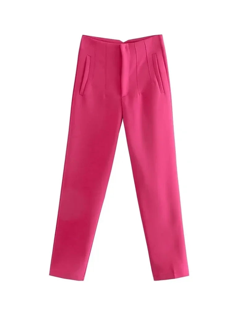 Elegante Bleistifthose Damen – High-Waist Slim-Fit Büro-Hose in vielen Farben