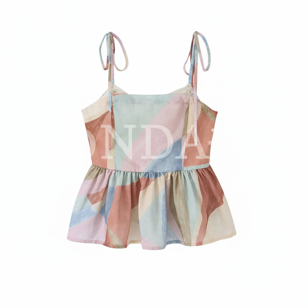 JWANOFFIZIELL print-set cami and hose damenset, featuring a stylish camisole top and matching hose for women.