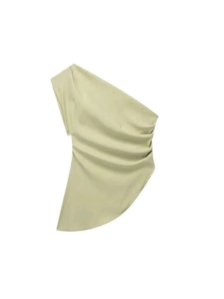 Asymmetrisches Off-Shoulder Top