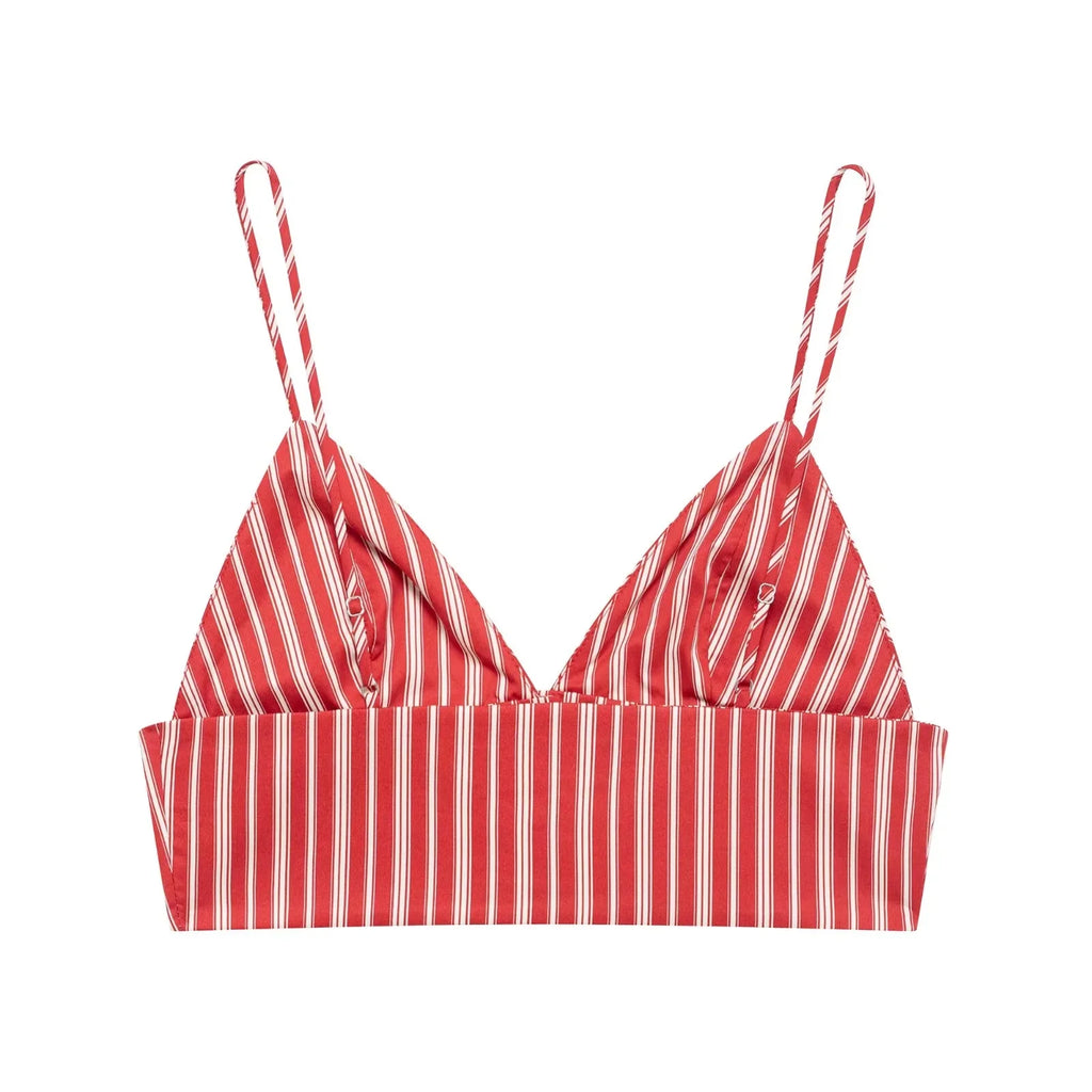 Gestreiftes Korsett-Top & Rock Beach-Set - JWANOFFIZIELL