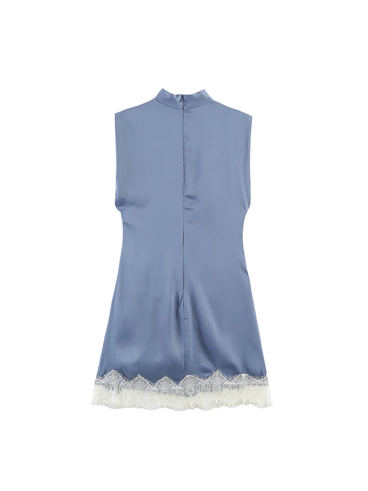 Spitzen-Minikleid mit Schlitz - JWANOFFIZIELL