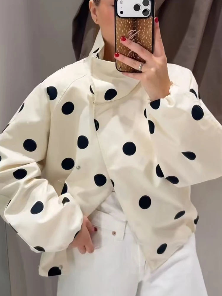 Bomberjacke Polka-Dot Retro - JWANOFFIZIELL