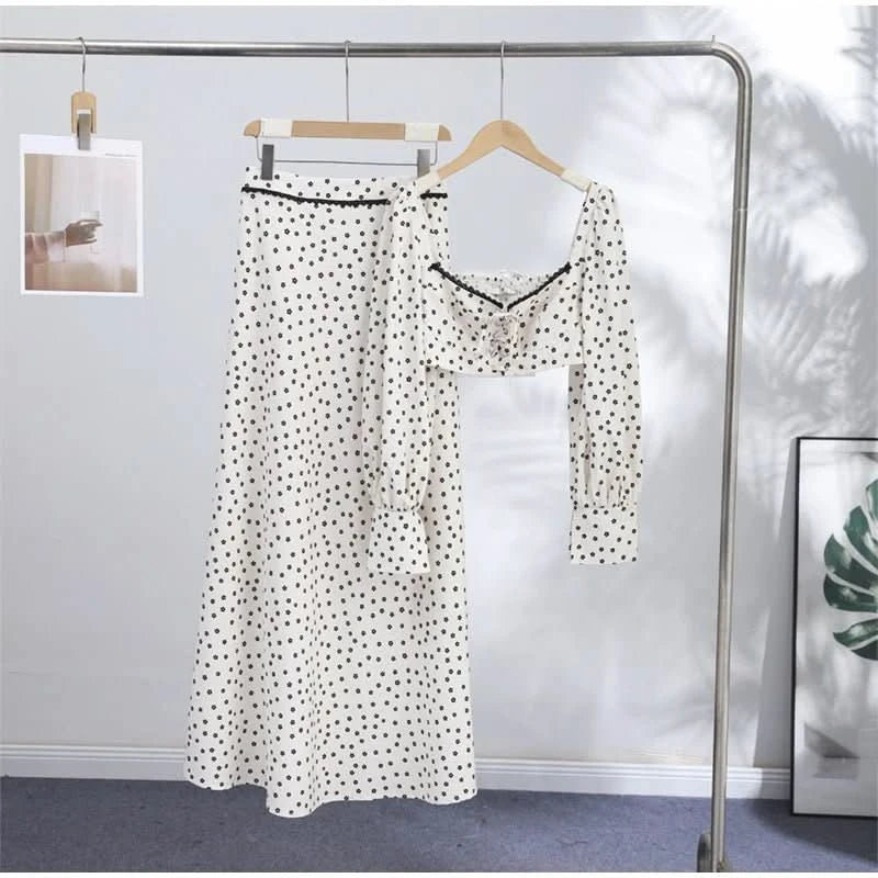Gepunktetes Crop-Set - JWANOFFIZIELL