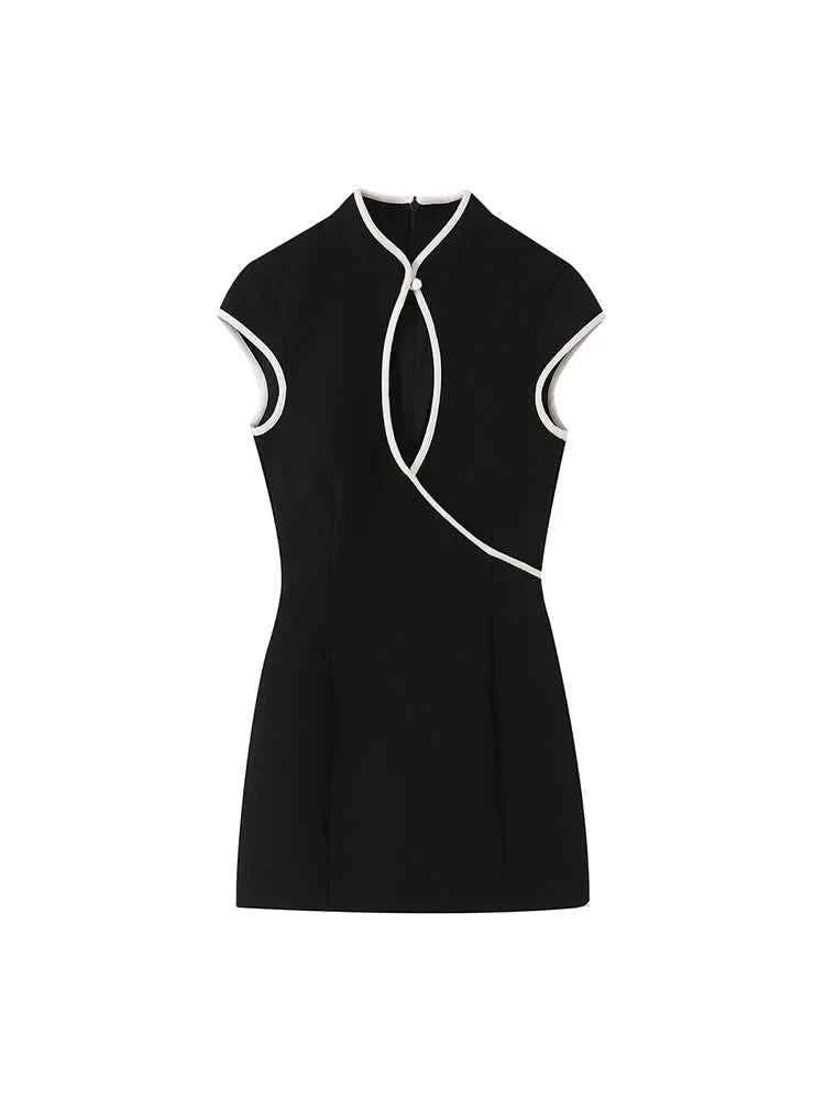 Cut-Out Mini Kleid in Schwarz - JWANOFFIZIELL