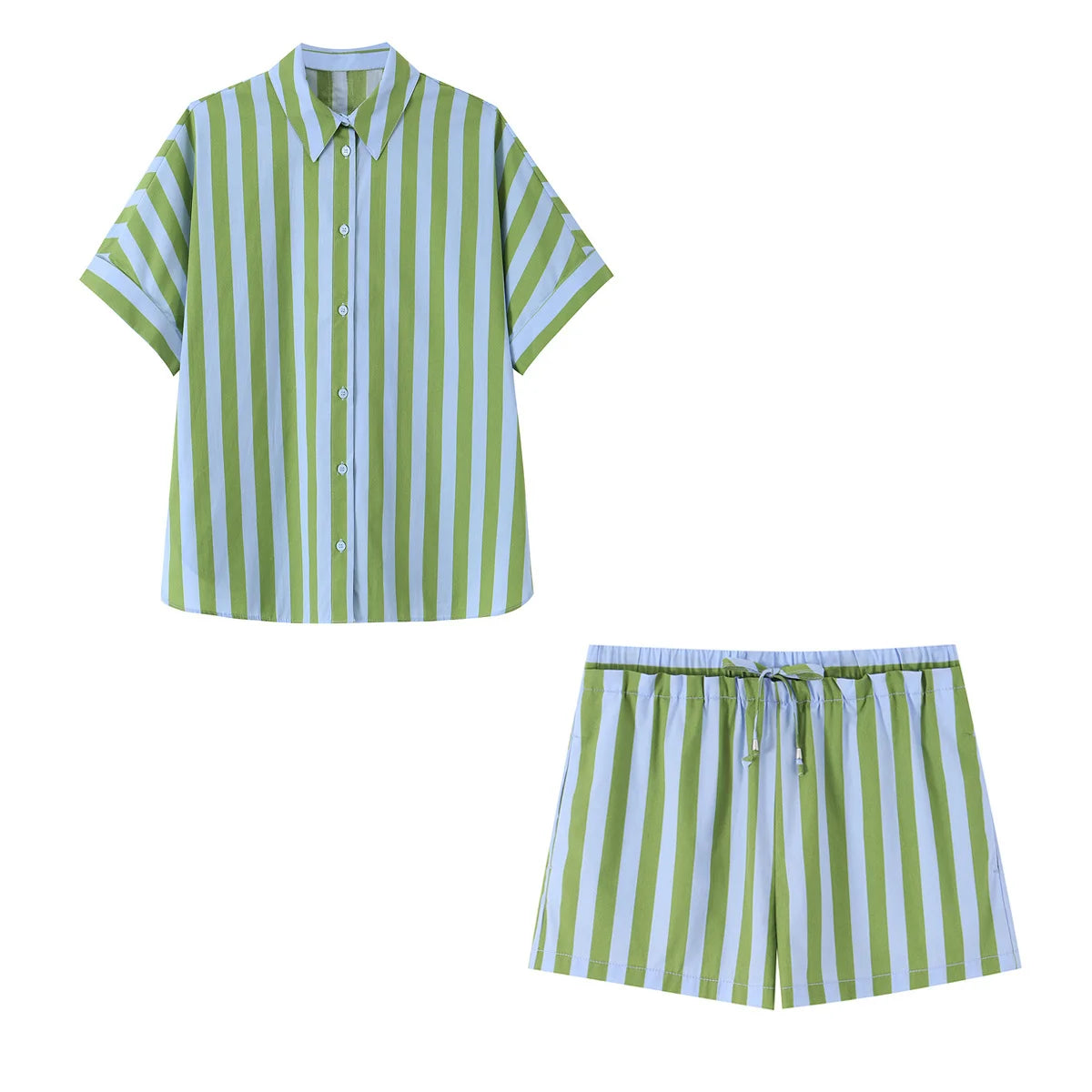 Streifen-Hemd & Shorts Set - JWANOFFIZIELL