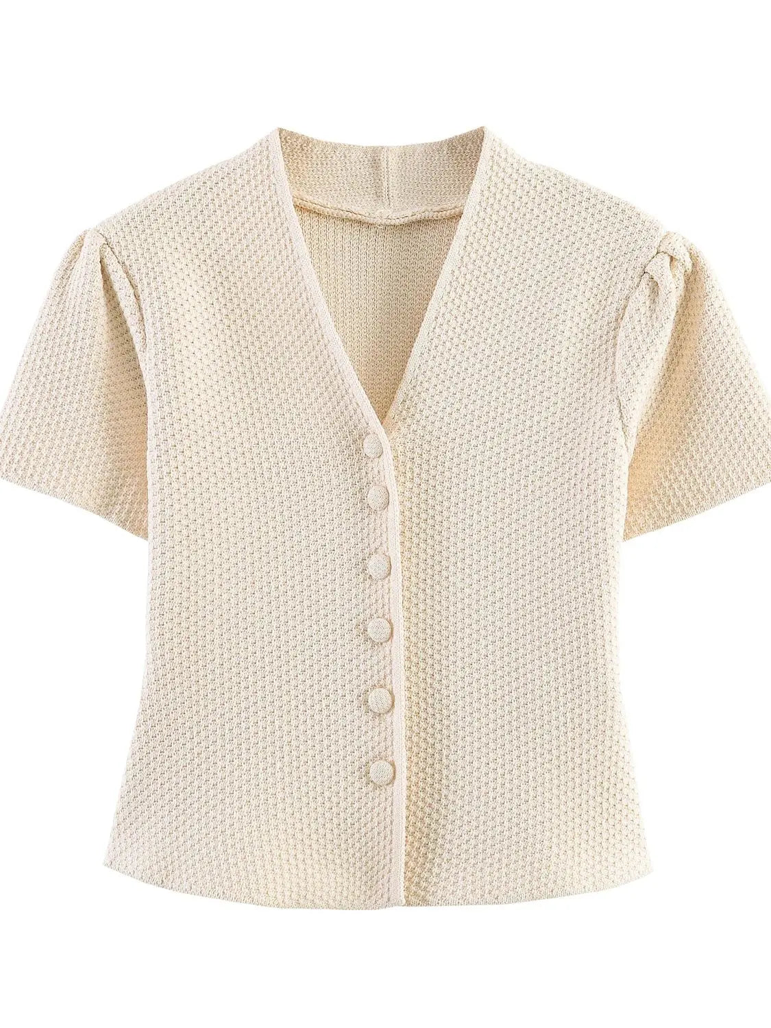 Elegantes Strick-Set – Kurzarm-Jacke & Midirock | Minimalistischer Sommerlook