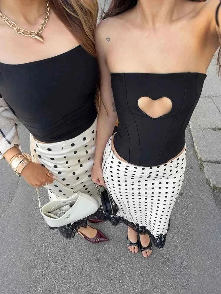 Polka Dot Maxi Rock - JWANOFFIZIELL