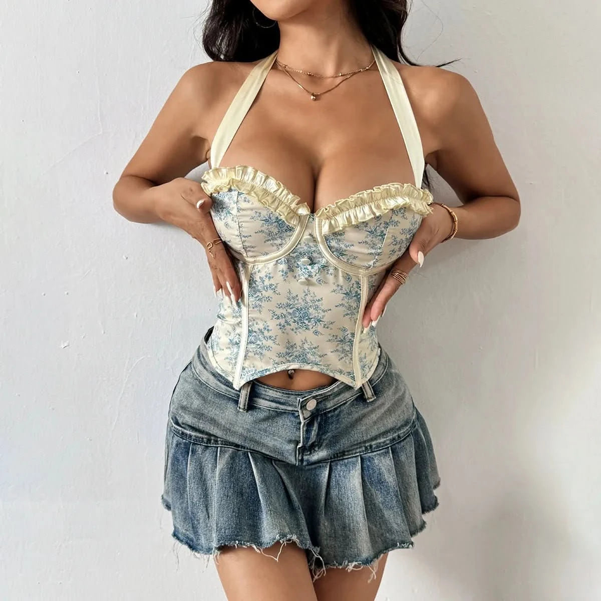 Florales Korsett Top - JWANOFFIZIELL