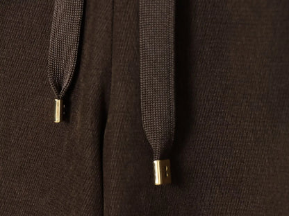 KONDALA Piloten-Jacken-Set Damen – Hoodie Jacke & Hose mit Kordelzug Herbst/Frühling