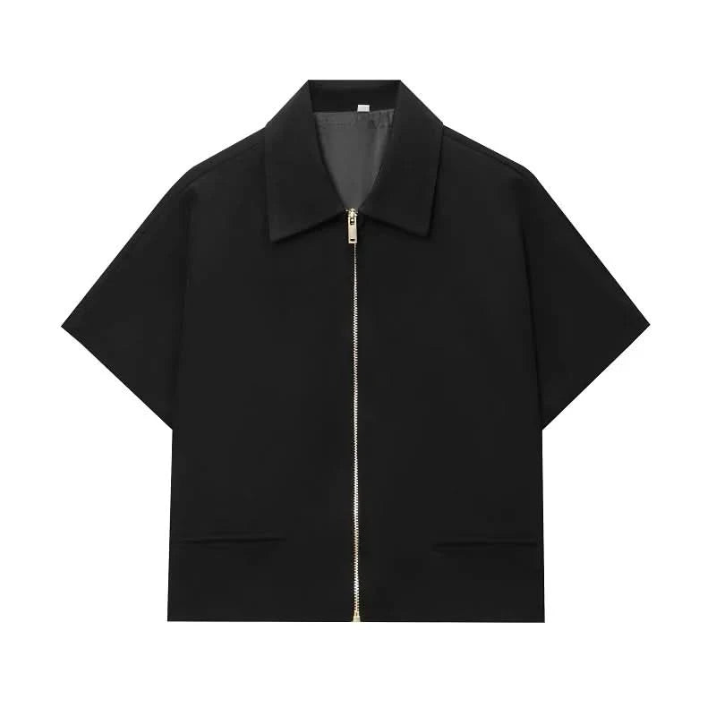 Varsity Kurz-Jacke in Schwarz - JWANOFFIZIELL