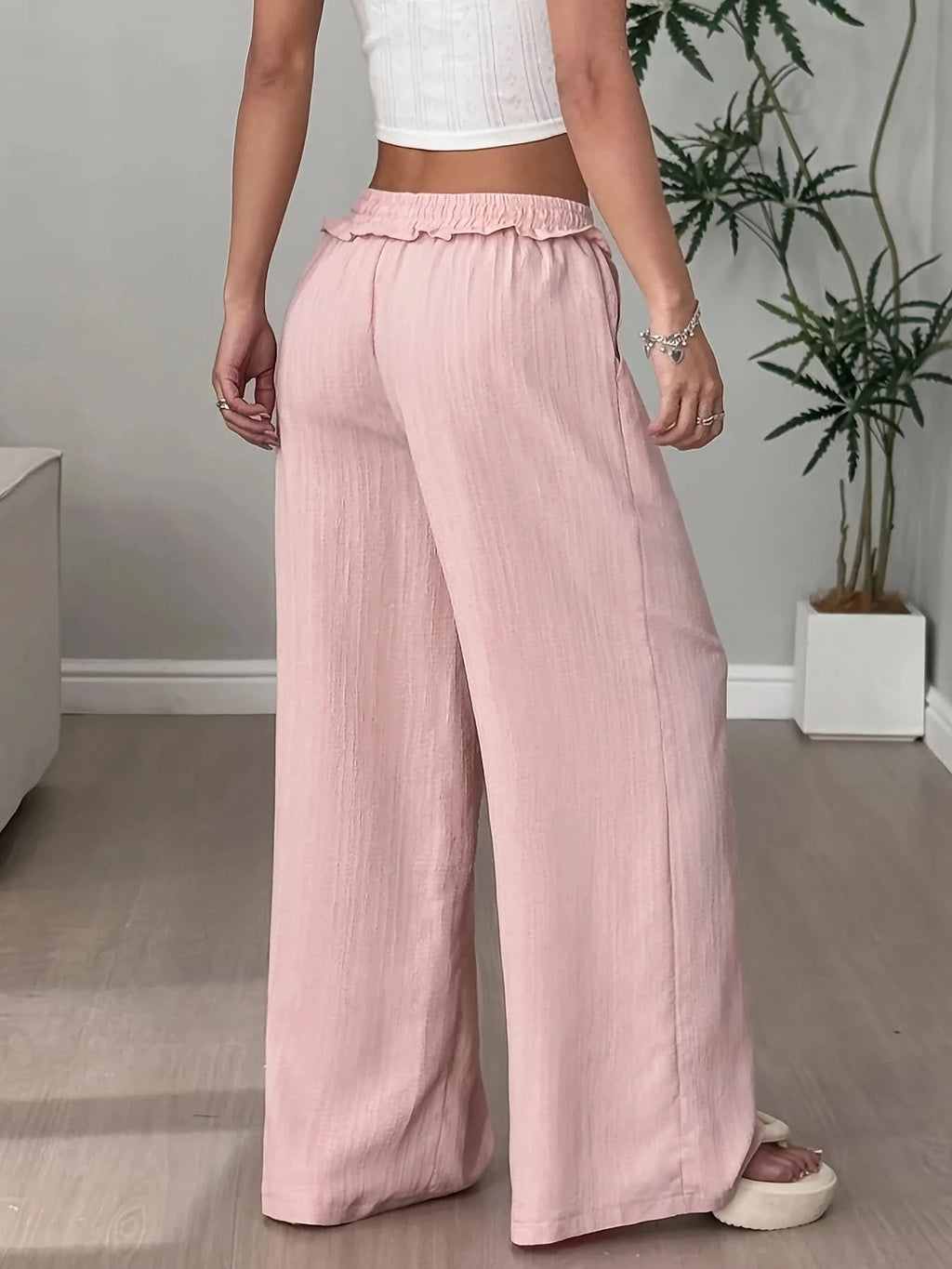 Weite Stoffhose