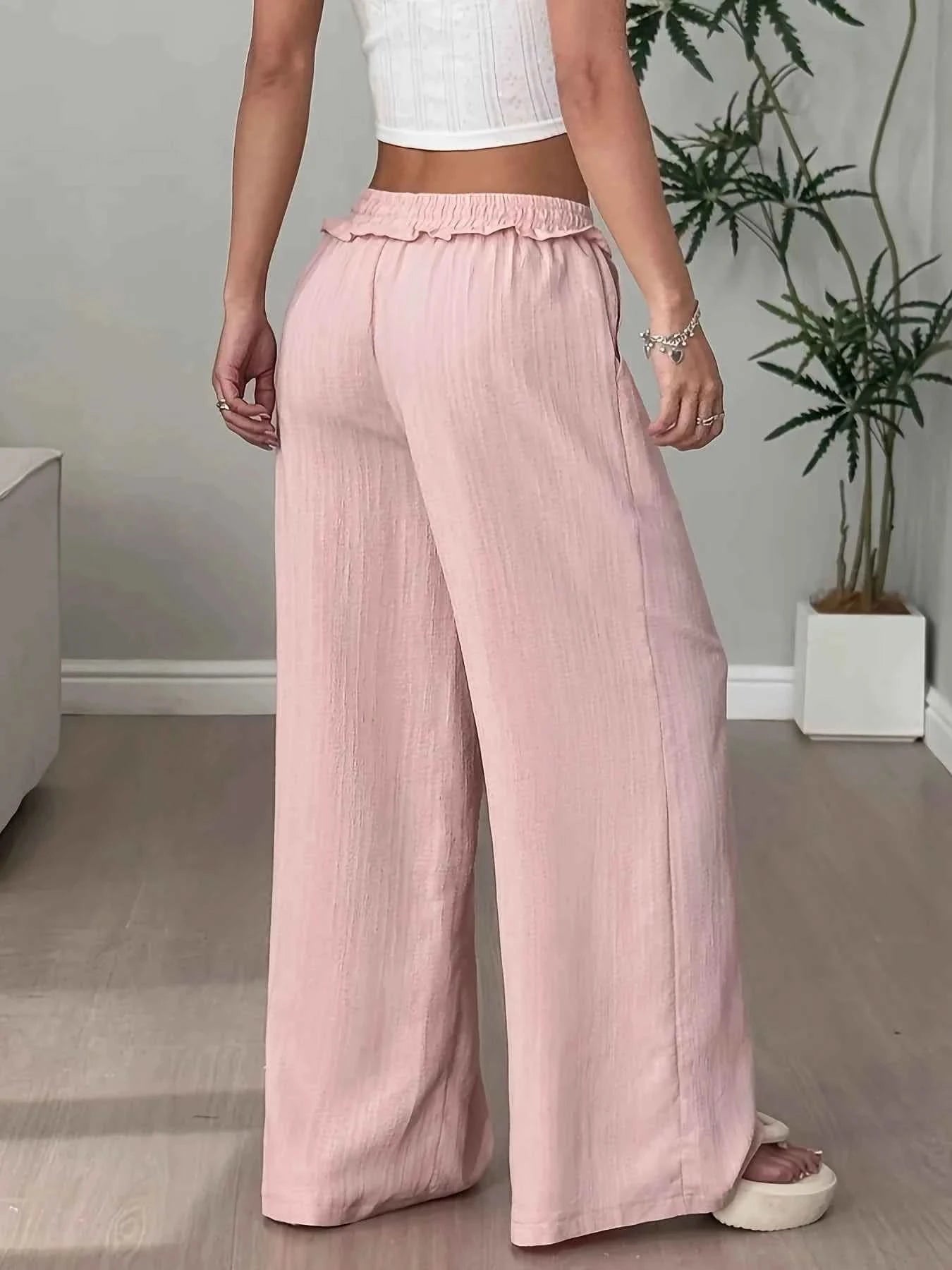 Weite Stoffhose