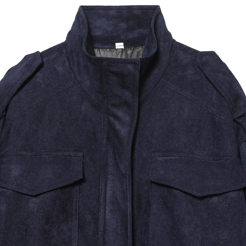 Veloursleder-Bomberjacke Chic - JWANOFFIZIELL