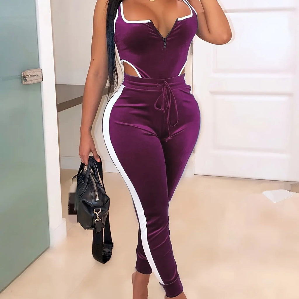 Cut-Out Body & High-Waist Hose Bodycon-Set - JWANOFFIZIELL