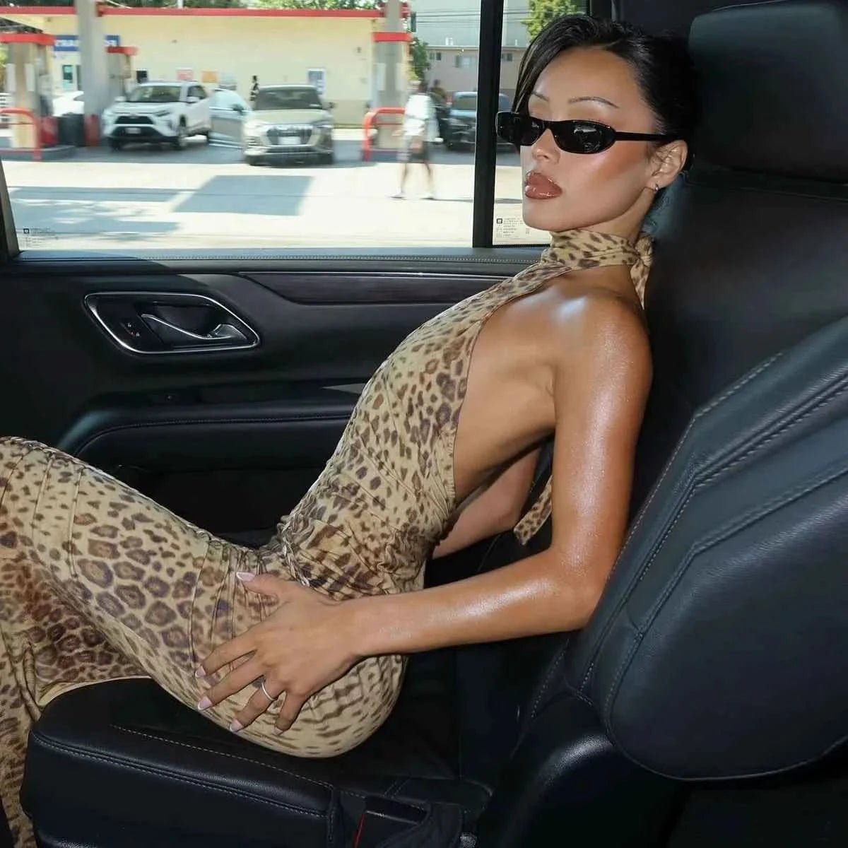 Leopard Maxi Kleid - JWANOFFIZIELL