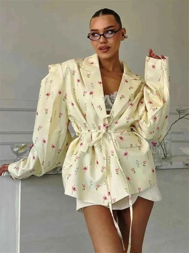 Print Schnür-Blazer