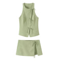 Rundhals Shorts Set in Grün - JWANOFFIZIELL