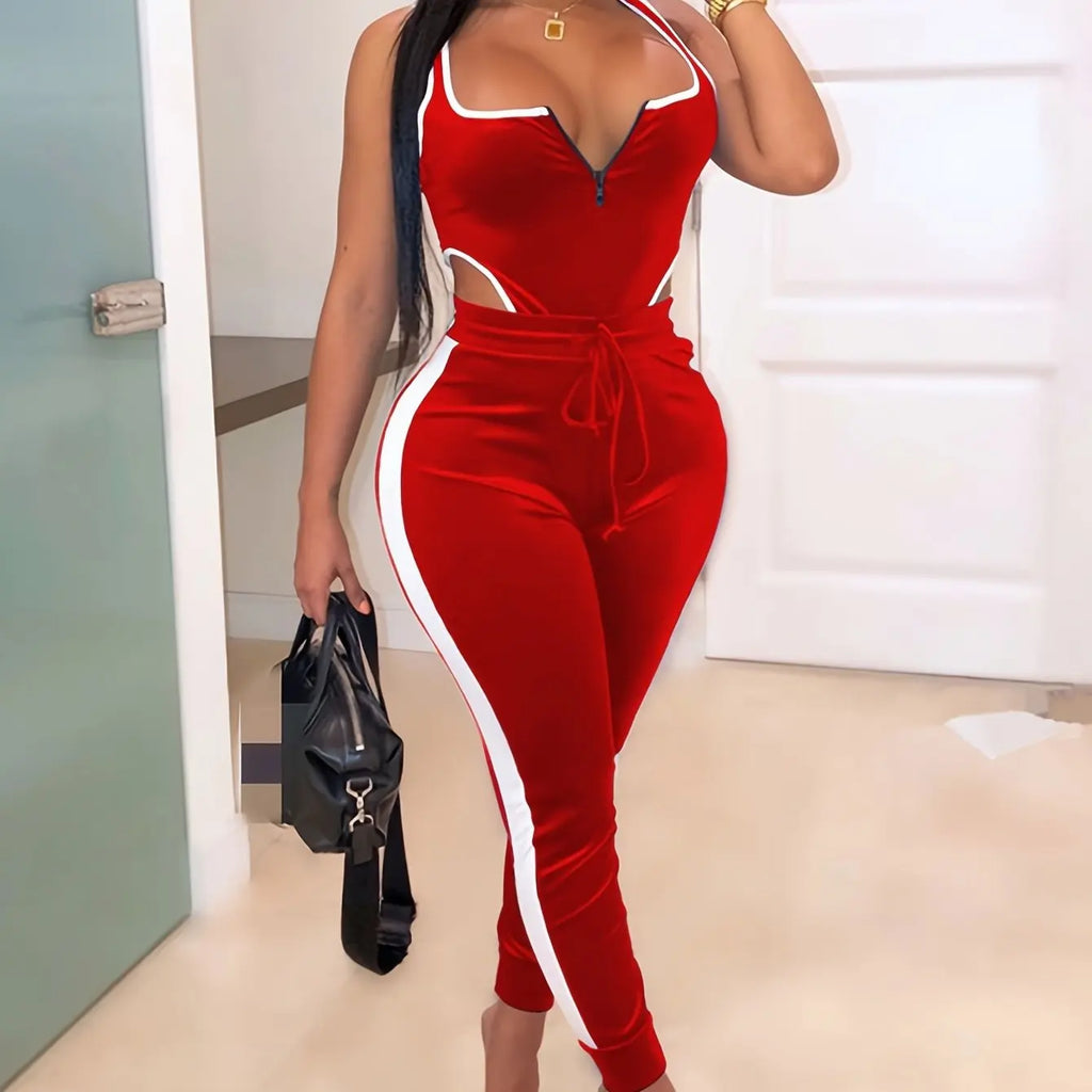 Cut-Out Body & High-Waist Hose Bodycon-Set - JWANOFFIZIELL