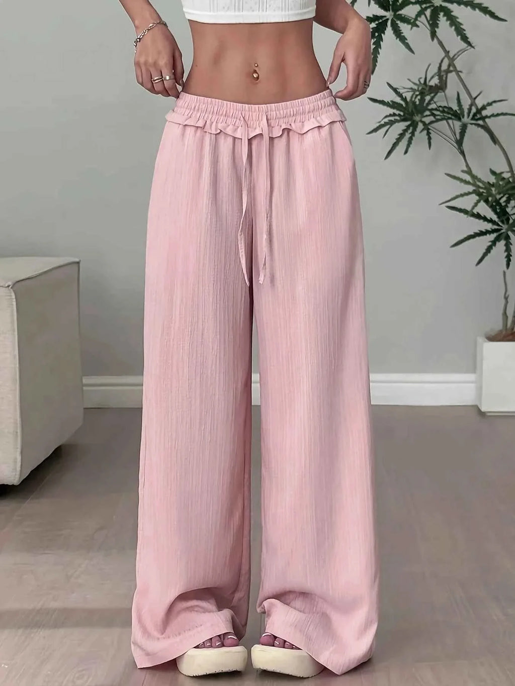 Weite Stoffhose