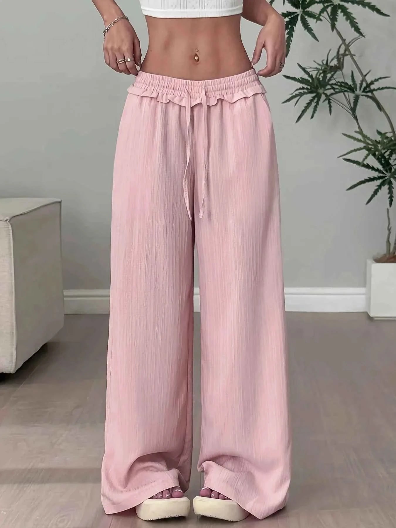 Weite Stoffhose