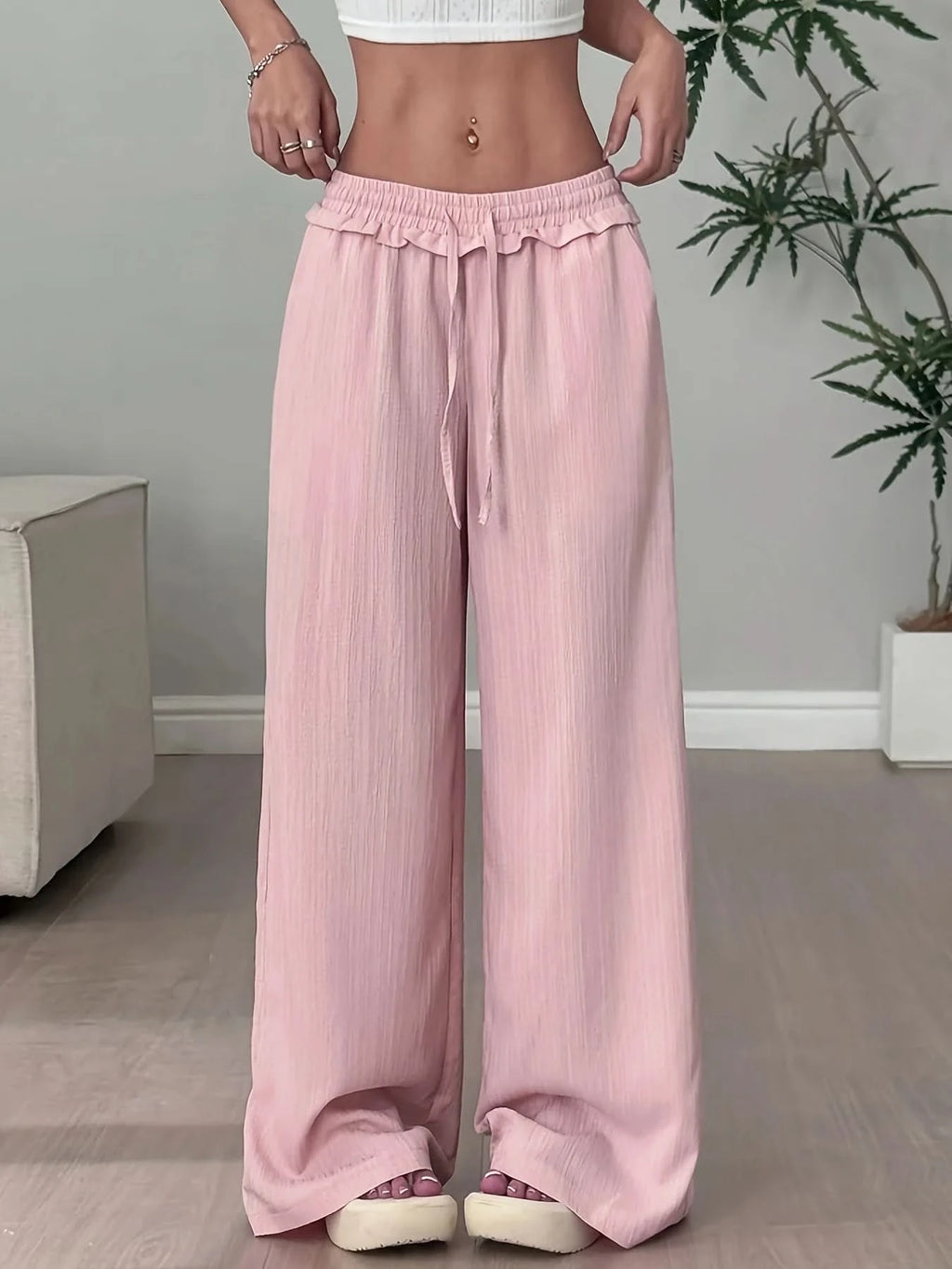 Weite Stoffhose