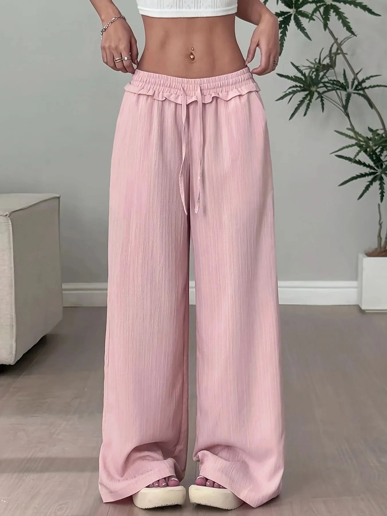 Weite Stoffhose