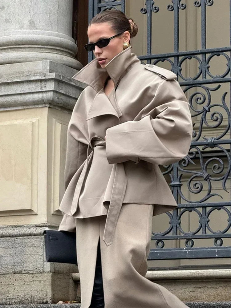 Trenchcoat Dünn V-Ausschnitt - JWANOFFIZIELL
