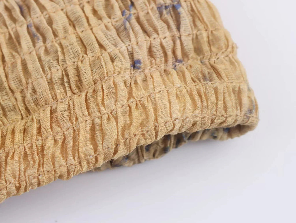 Boho Batik-Bluse mit V-Ausschnitt - JWANOFFIZIELL