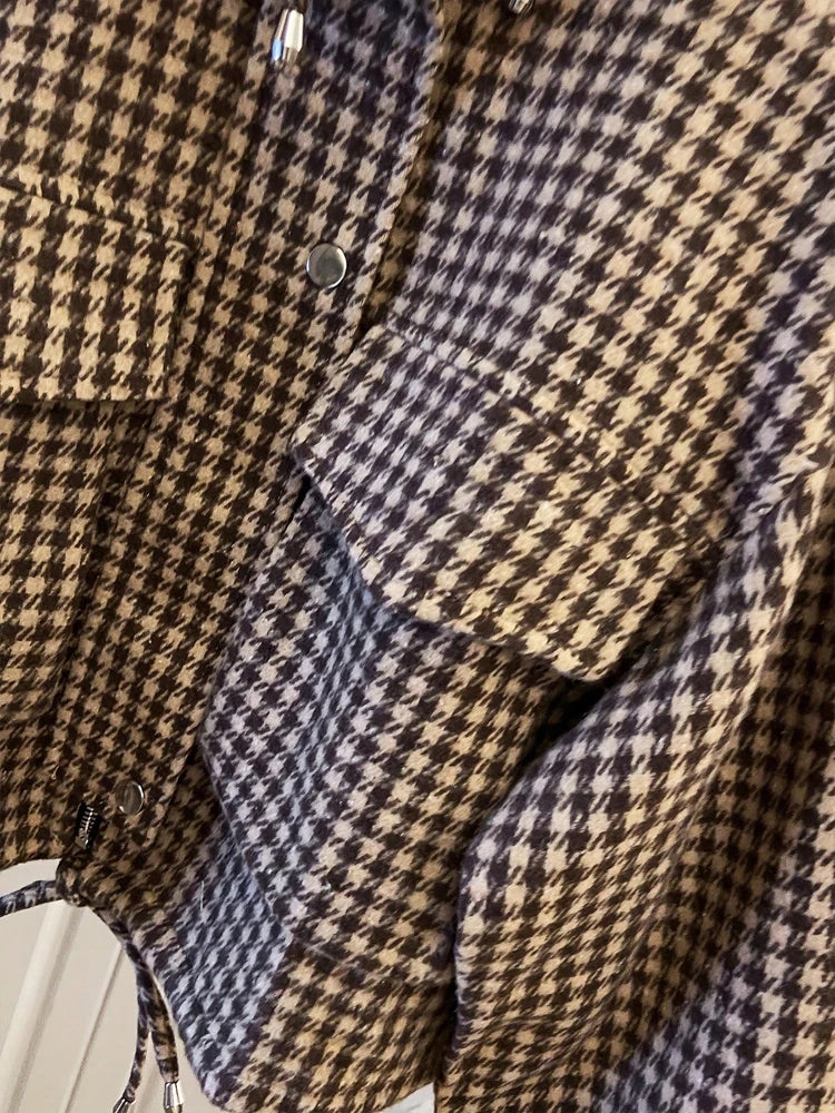 Cropped Jacke Hahnentritt - JWANOFFIZIELL