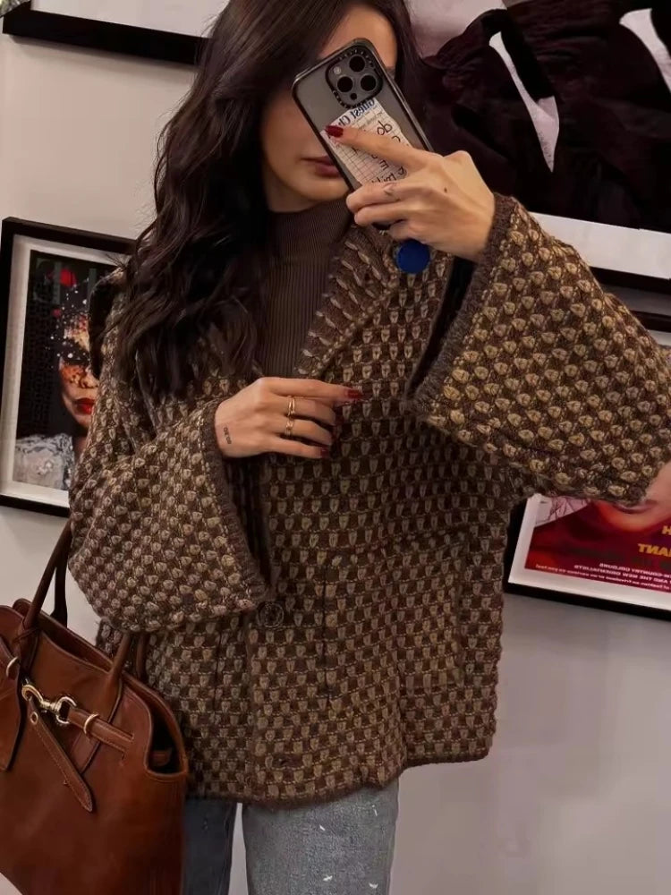 Strick-Cardigan Reverskragen Elegant - JWANOFFIZIELL