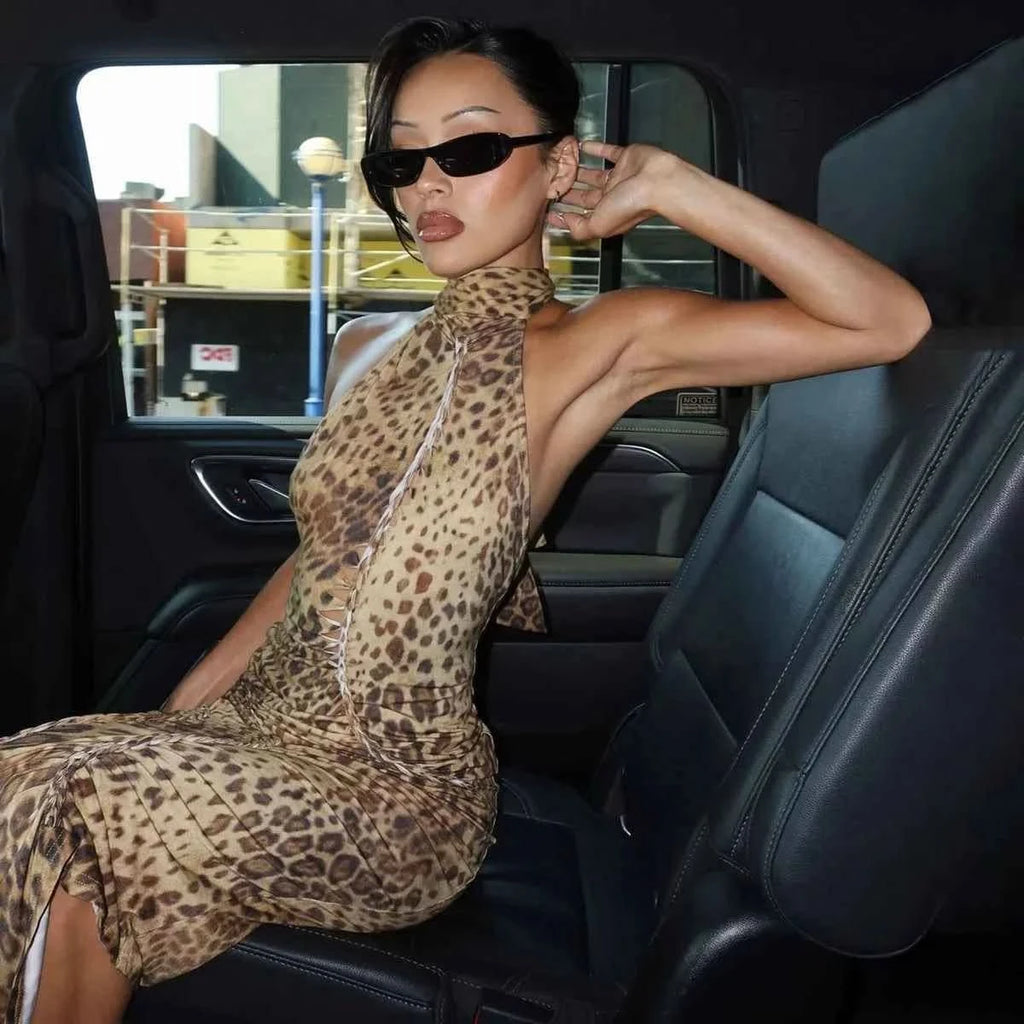 Leopard Maxi Kleid - JWANOFFIZIELL