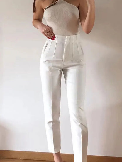 Elegante Bleistifthose Damen – High-Waist Slim-Fit Büro-Hose in vielen Farben