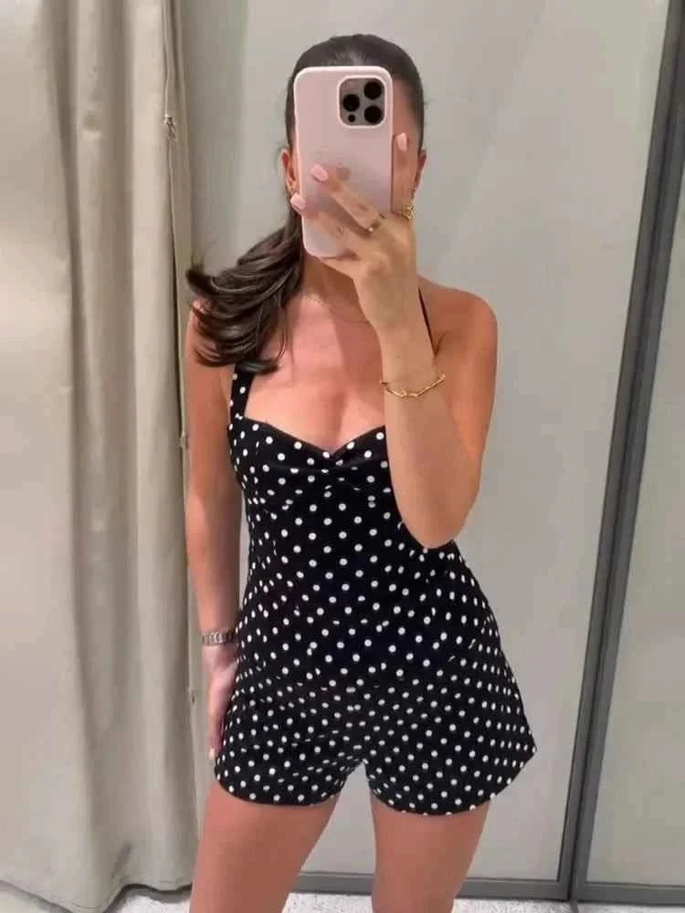Punkte Halter Shorts-Set