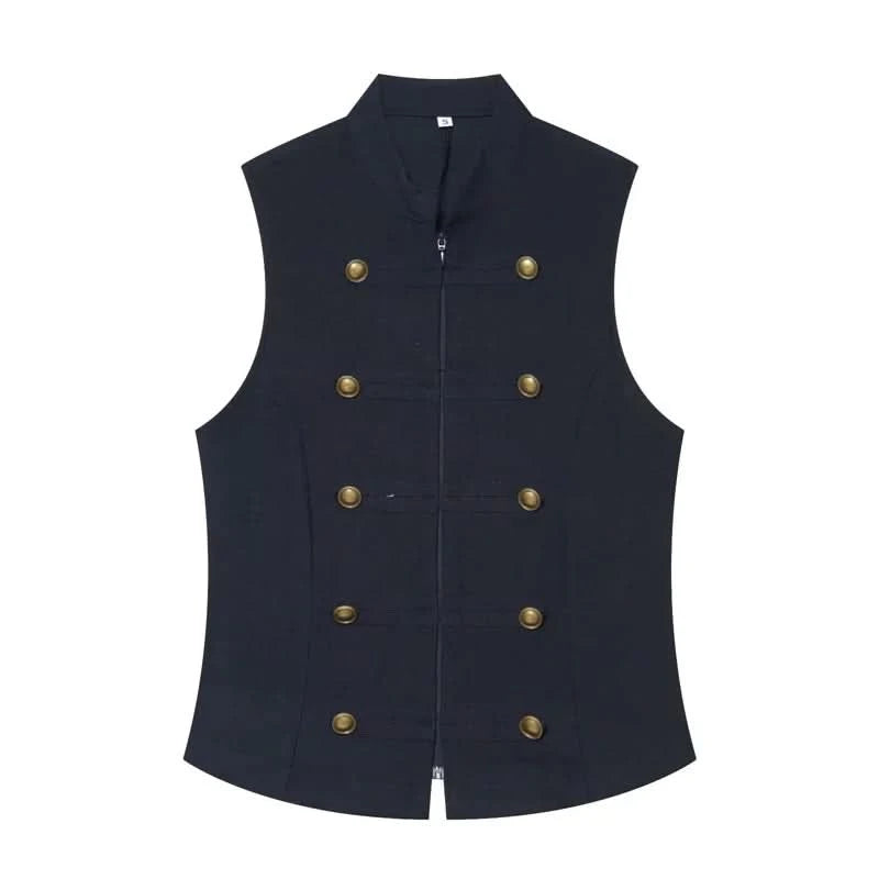 Ärmelloses Knopf-Shirt