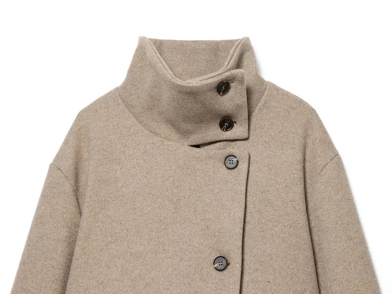 Plüsch-Jacke Hoher Kragen - JWANOFFIZIELL