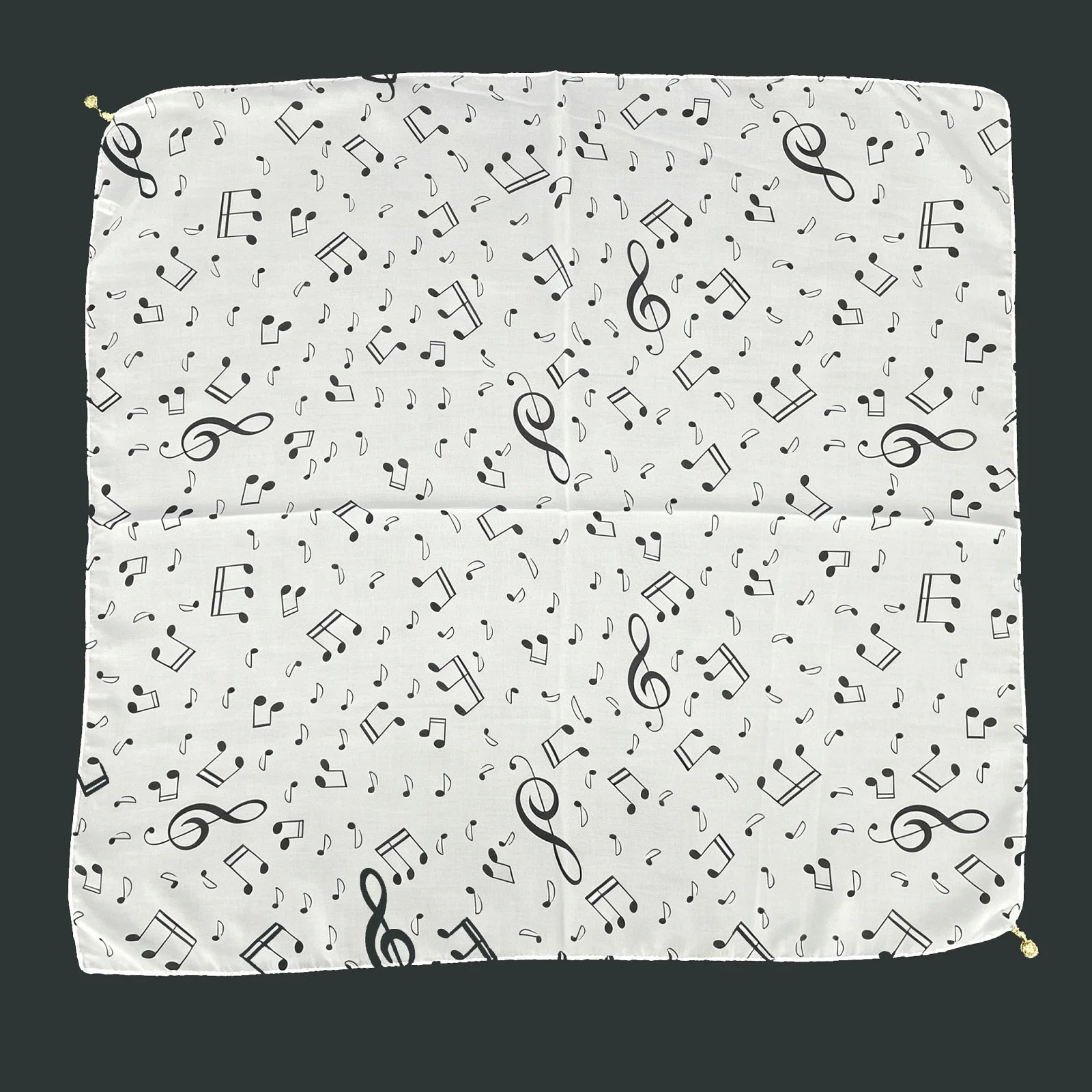 Musiknoten-Print Halstuch mit Magnetverschluss - JWANOFFIZIELL