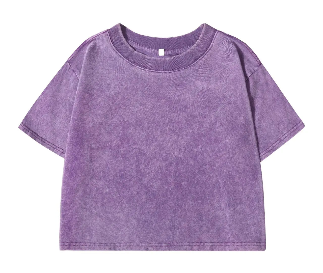 Washed Baumwoll Crop-Shirt Y2K - JWANOFFIZIELL