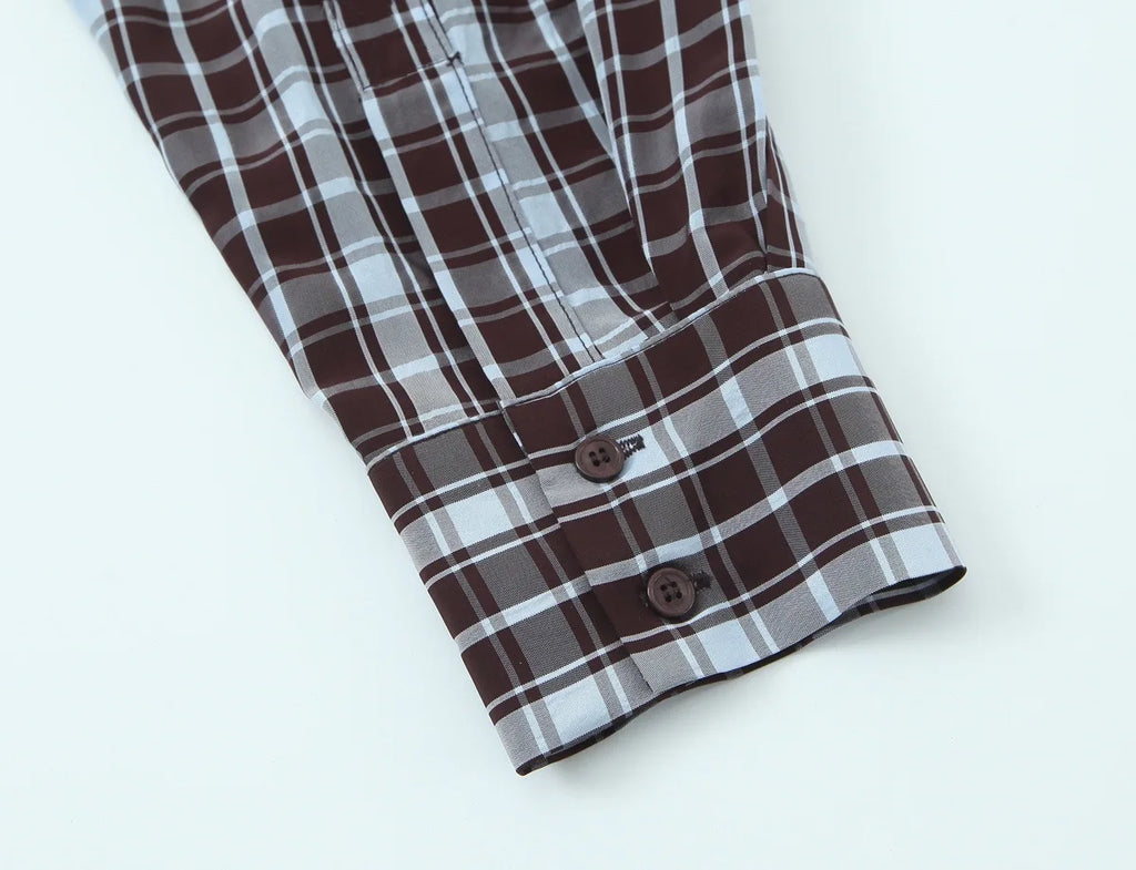 Bluse Kariert Locker - JWANOFFIZIELL