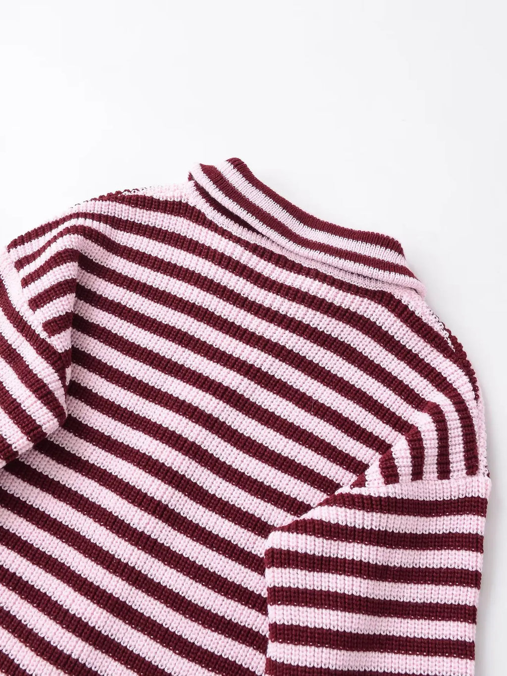 Strick-Cardigan Gestreift Rollkragen - JWANOFFIZIELL