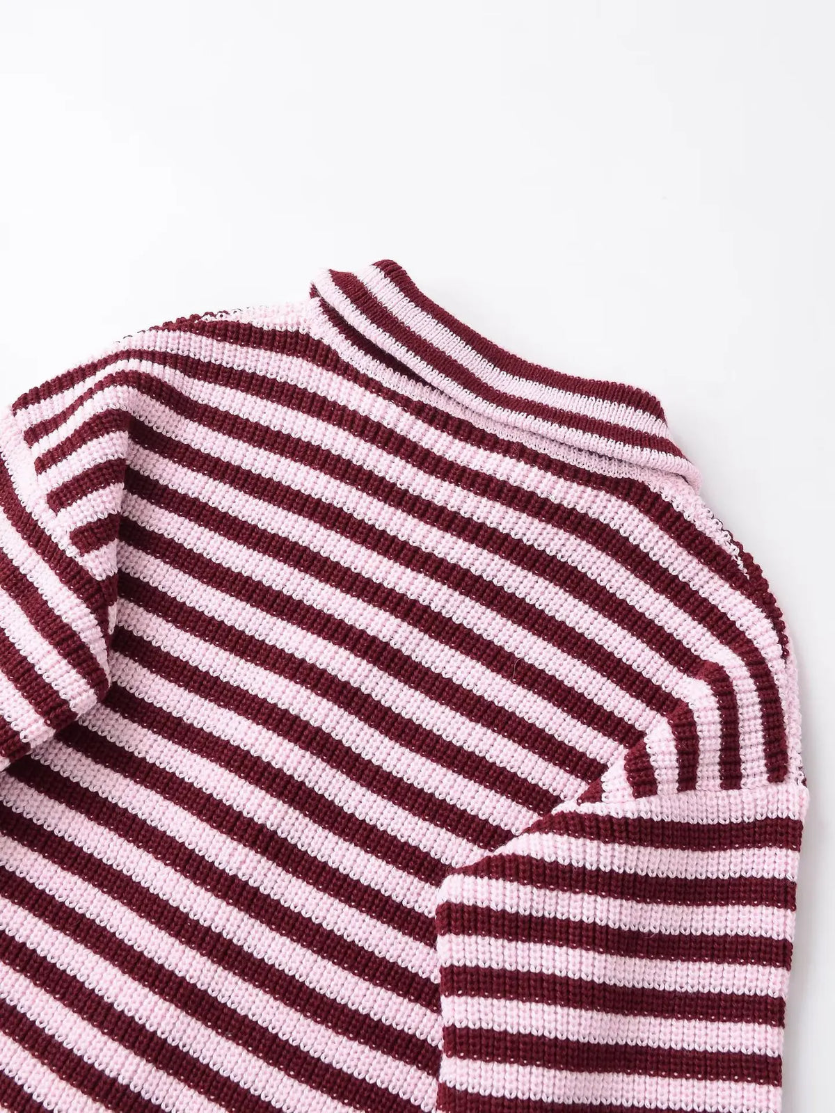 Strick-Cardigan Gestreift Rollkragen - JWANOFFIZIELL