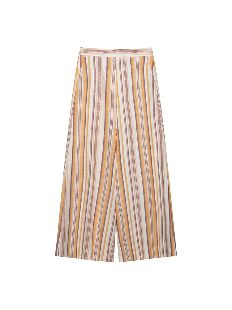 Streifen-Set Top & Wide-Leg Hose - JWANOFFIZIELL