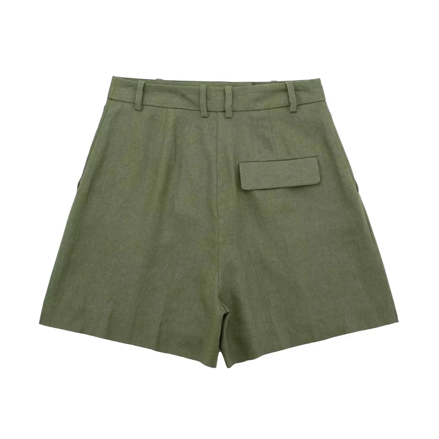 Elegantes Weste-Set Damen – V-Ausschnitt Slim Fit & Plissee-Shorts Sommer