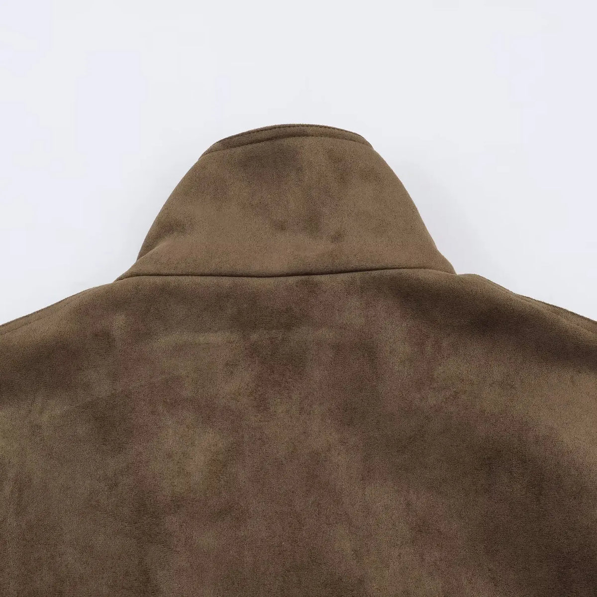 Veloursleder-Jacke Gürtel Minimal - JWANOFFIZIELL