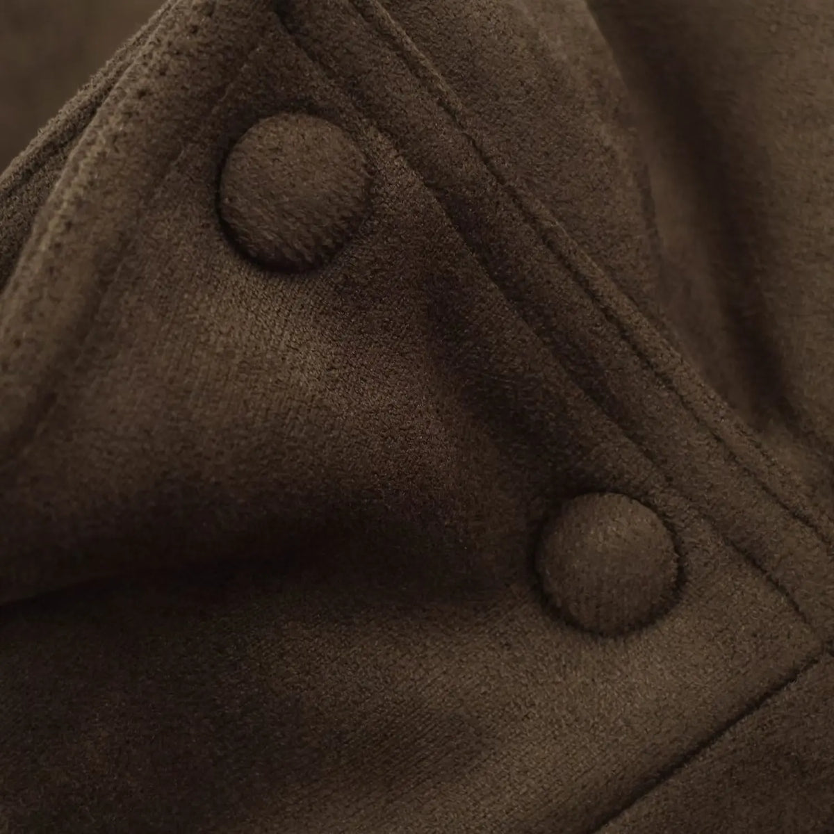 Veloursleder-Jacke Gürtel Minimal - JWANOFFIZIELL