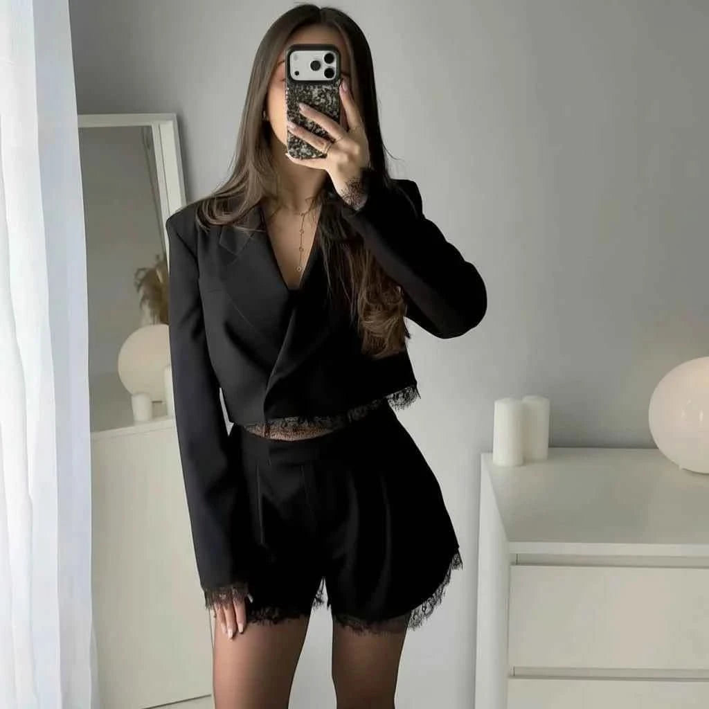 Spitzen-Blazer-Set - JWANOFFIZIELL