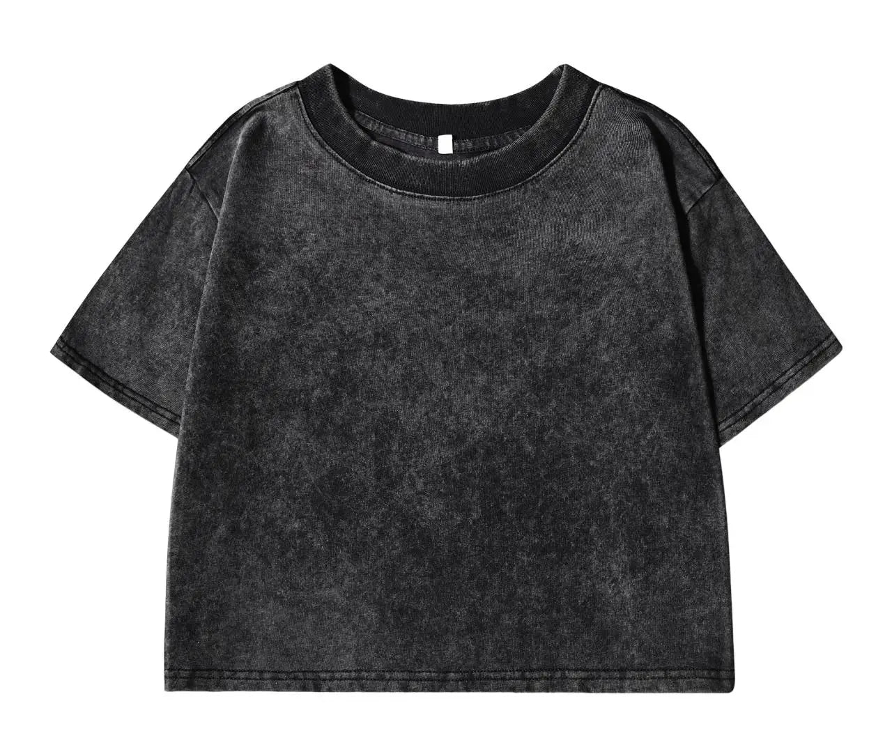 Washed Baumwoll Crop-Shirt Y2K - JWANOFFIZIELL