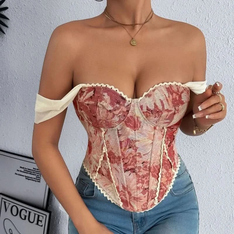 Retro Print Camisole in Pink - JWANOFFIZIELL