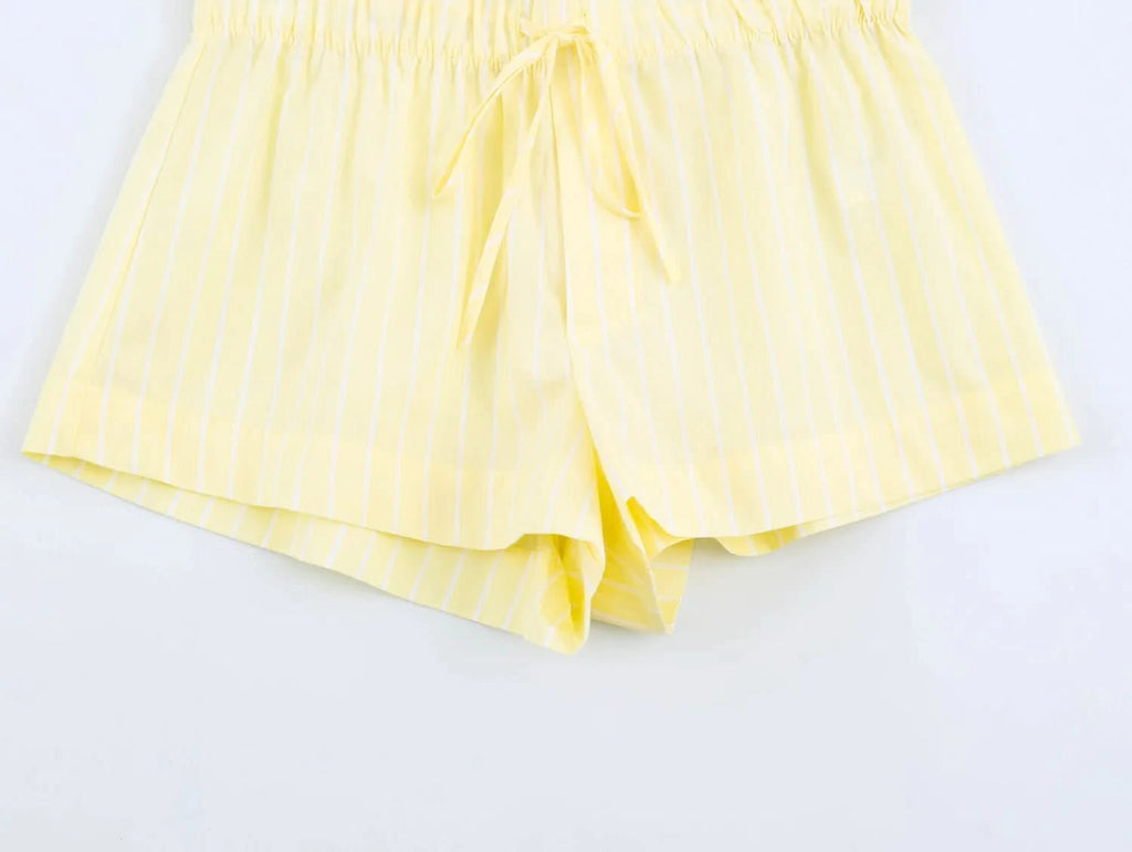 Streifen Bluse Set
