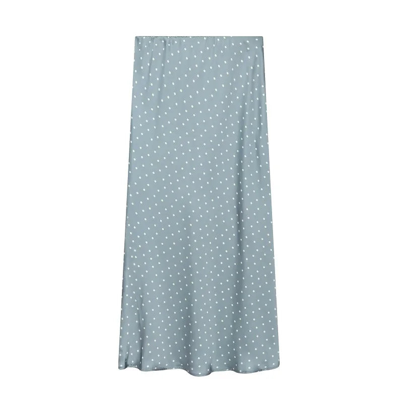 Satin Midi-Rock Damen – High-Waist Eleganter Sommerrock in vielen Farben