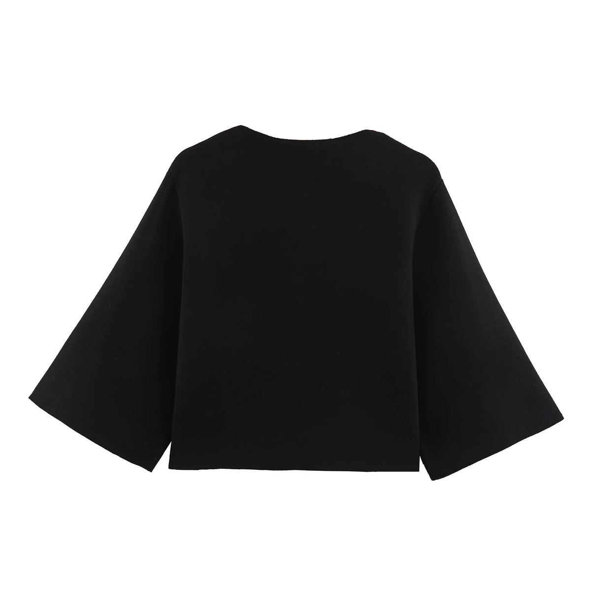 Strick-Cardigan Flare-Ärmel Gold - JWANOFFIZIELL